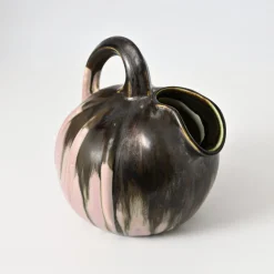Französischer Krug mit Tropfglasur von Gilbert Metenier, 1920er