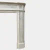 Französischer Louis XVI Kaminsims aus weißem Marmor, 1880er