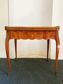 Französischer Louis XV Spieltisch, 19. Jh., Frankreich
