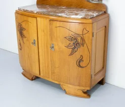 Französischer Midcentury Frisiertisch aus Eichenholz, 1960