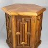 Französischer Nachttisch aus Exotischem Holz & Eisen, 1960