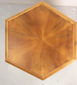 Französischer Nachttisch aus Exotischem Holz & Eisen, 1960