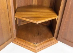 Französischer Nachttisch aus Exotischem Holz & Eisen, 1960