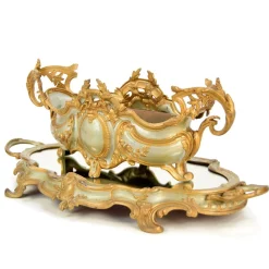 Französische Rokoko-Jardinière mit verspiegeltem Ständer, 1900, 2er Set