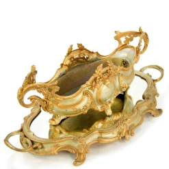 Französische Rokoko-Jardinière mit verspiegeltem Ständer, 1900, 2er Set