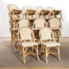 Französischer Rattan Bistrostuhl, 1960er