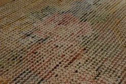 Französischer Savonerie Teppich mit braunen und floralen Motiven, 1920er