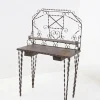 Französischer Schmiedeeisen Schmiedeeisen Frisiertisch, 1930er