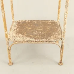 Französischer Shabby Chic Pflanzenständer aus Schmiedeeisen, 1910er