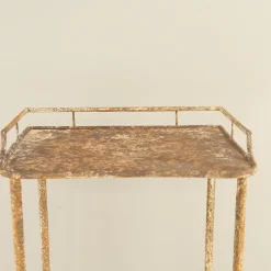 Französischer Shabby Chic Pflanzenständer aus Schmiedeeisen, 1910er