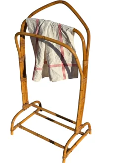 Französischer Stummer Diener aus Rattan, 1960er