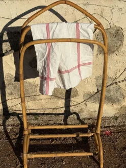 Französischer Stummer Diener aus Rattan, 1960er