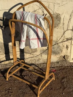 Französischer Stummer Diener aus Rattan, 1960er