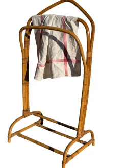 Französischer Stummer Diener aus Rattan, 1960er
