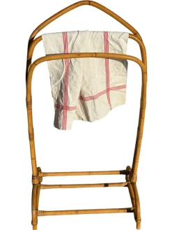 Französischer Stummer Diener aus Rattan, 1960er