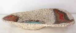 Französischer Teller-Rock-inspirierter Illustrationsaufsatz mit Hunter Deer & Lake, 1960er