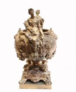 Französischer vergoldeter Tafelaufsatz Jardiniere Lerolle Freres
