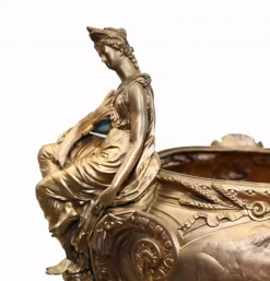 Französischer vergoldeter Tafelaufsatz Jardiniere Lerolle Freres