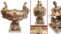 Französischer vergoldeter Tafelaufsatz Jardiniere Lerolle Freres