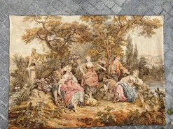 Französischer Vintage Aubusson Jaquard Wandbehang