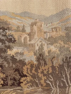 Französischer Vintage Aubusson Jaquard Wandbehang