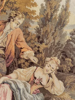 Französischer Vintage Aubusson Jaquard Wandbehang