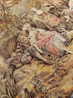 Französischer Vintage Aubusson Jaquard Wandbehang