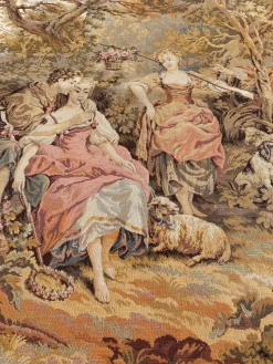 Französischer Vintage Aubusson Jaquard Wandbehang