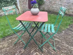 Französischer Vintage Bistro Gartentisch, 1930er