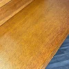 Französischer Vintage Frisiertisch aus Eiche im Louis-Stil mit Spiegel