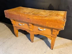 Französischer Vintage Metzgerblock, 1925