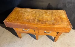 Französischer Vintage Metzgerblock, 1925