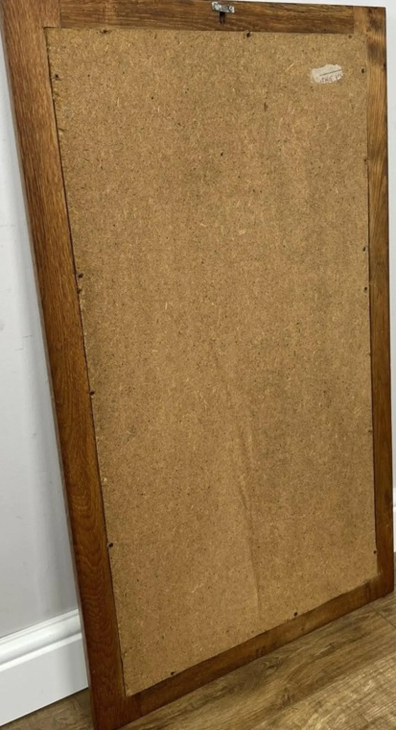 Französischer Vintage Spiegel mit Rahmen aus Eiche