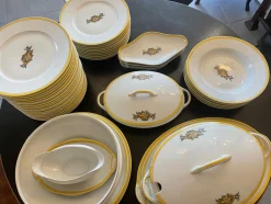 Französisches Art Deco Porzellanservice von Limoges, 1920er, 49er Set