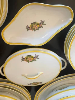 Französisches Art Deco Porzellanservice von Limoges, 1920er, 49er Set