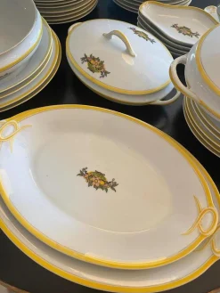 Französisches Art Deco Porzellanservice von Limoges, 1920er, 49er Set