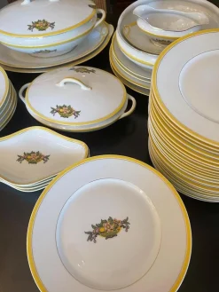 Französisches Art Deco Porzellanservice von Limoges, 1920er, 49er Set