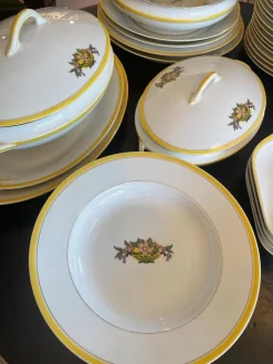 Französisches Art Deco Porzellanservice von Limoges, 1920er, 49er Set