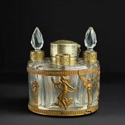 Französisches Neo-Empire Ormolu Parfümset mit Flaschen von Arys Paris Fox-Trott, 1890er, 5 . Set