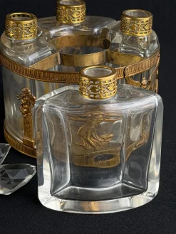Französisches Neo-Empire Ormolu Parfümset mit Flaschen von Arys Paris Fox-Trott, 1890er, 5 . Set