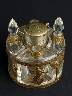 Französisches Neo-Empire Ormolu Parfümset mit Flaschen von Arys Paris Fox-Trott, 1890er, 5 . Set