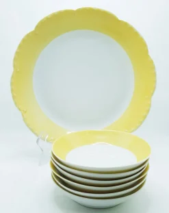 Französisches Obstkompottservice aus Porzellan von Haviland, 1950er, 7er Set