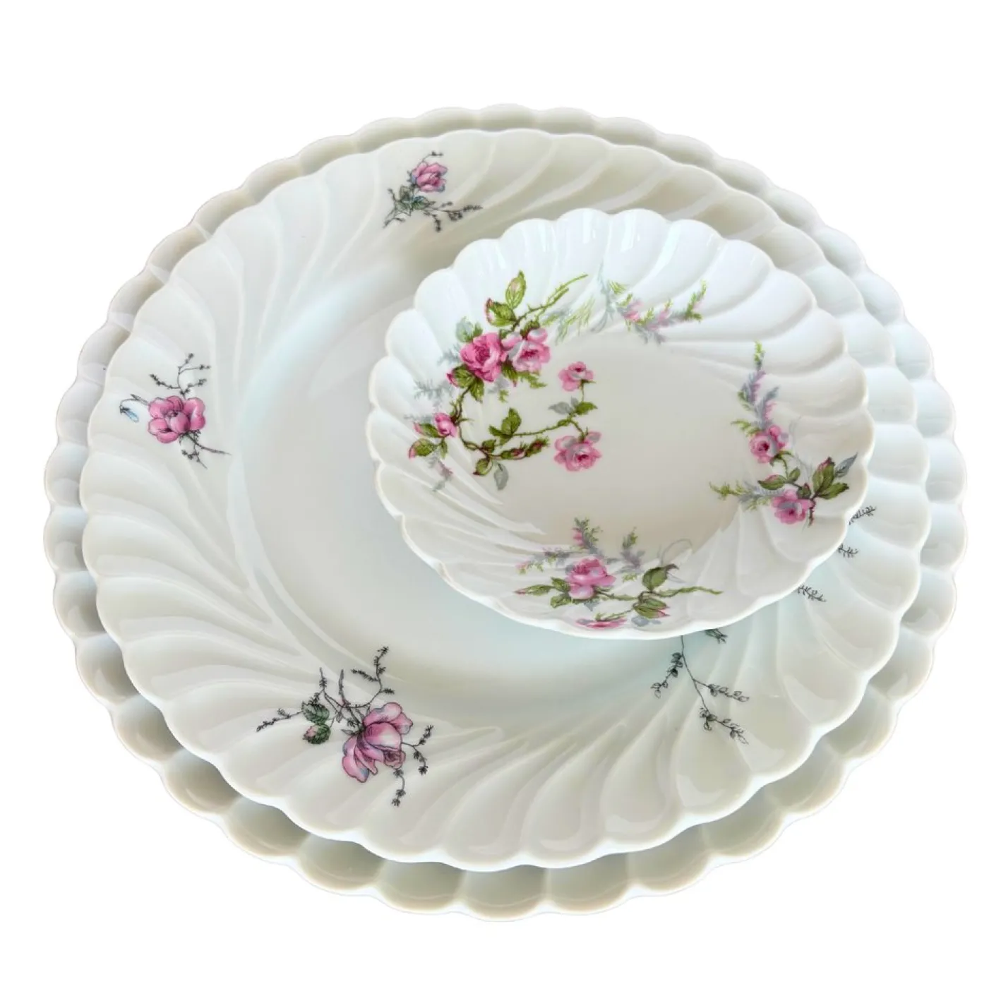 Französisches Porzellanservice von Haviland Limoges, 1950er, 12er Set