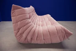Französisches Samt Wohnzimmer Set von Michel Ducaroy für Ligne Roset, 1970er, 3er Set
