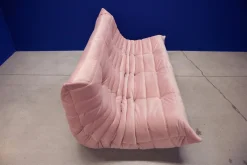 Französisches Samt Wohnzimmer Set von Michel Ducaroy für Ligne Roset, 1970er, 3er Set