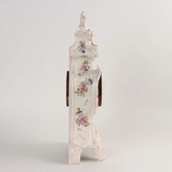 Französische Standuhr im Barockstil aus Porzellan, 1800er