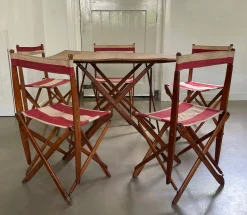 Französisches Terrassen-Set, 1920er, 6er Set
