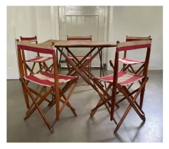 Französisches Terrassen-Set, 1920er, 6er Set