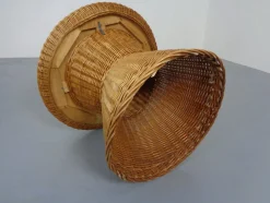 Französische Stühle & Tisch aus Bambus, 1950er, 3er Set