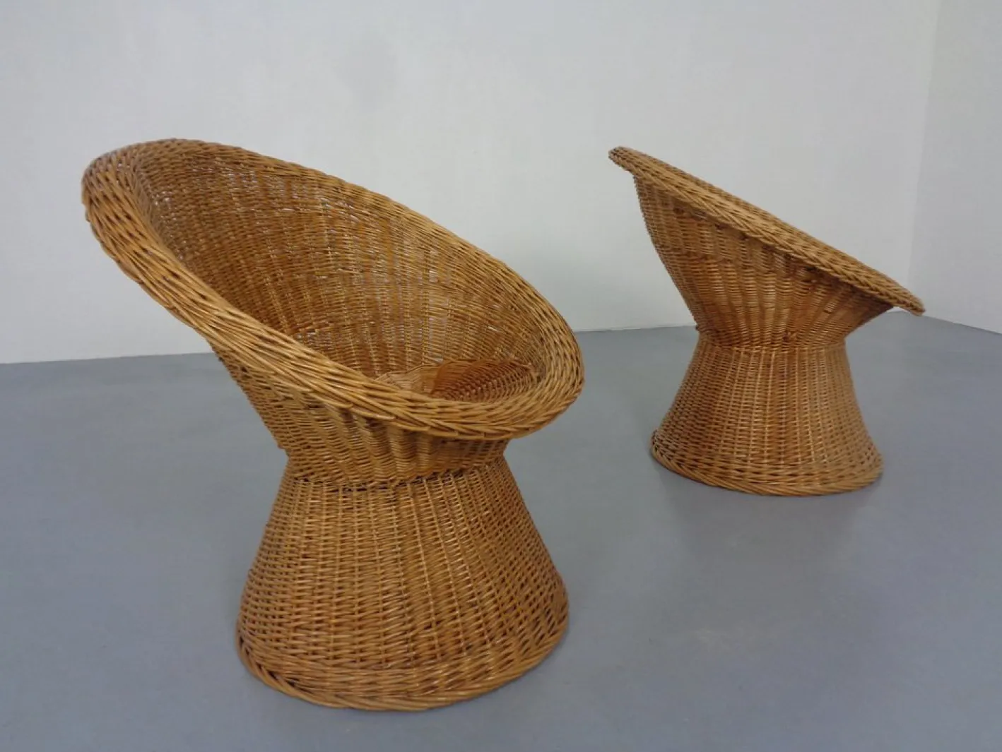 Französische Stühle & Tisch aus Bambus, 1950er, 3er Set